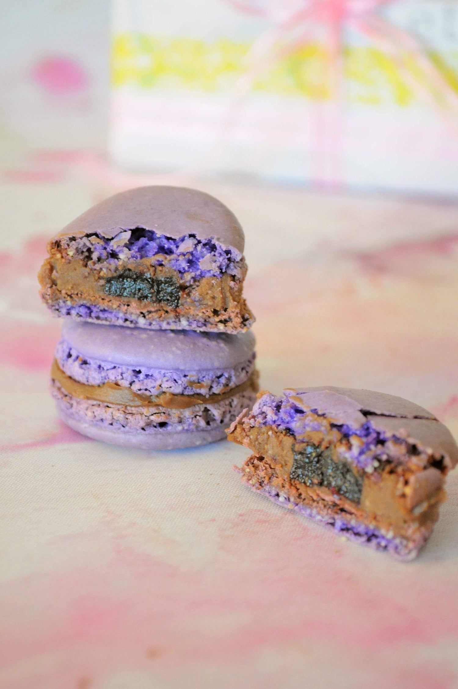 20 pieces Lavender and Blueberry French Macarons-Macarons-ZAM ARTISAN CHOCOLATES