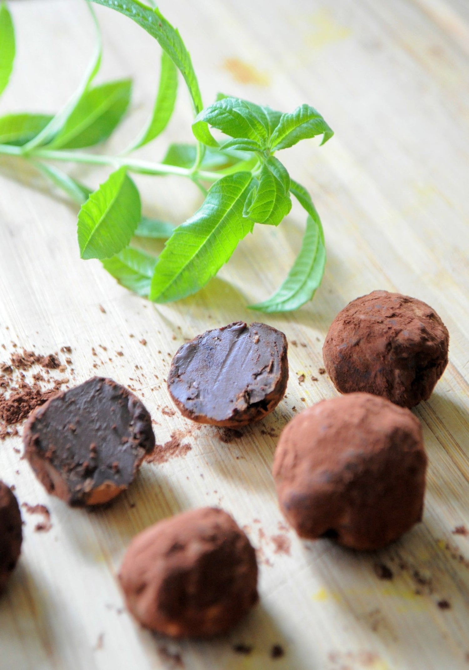 Mint-Verbena Truffles - Zam Artisan Chocolates
