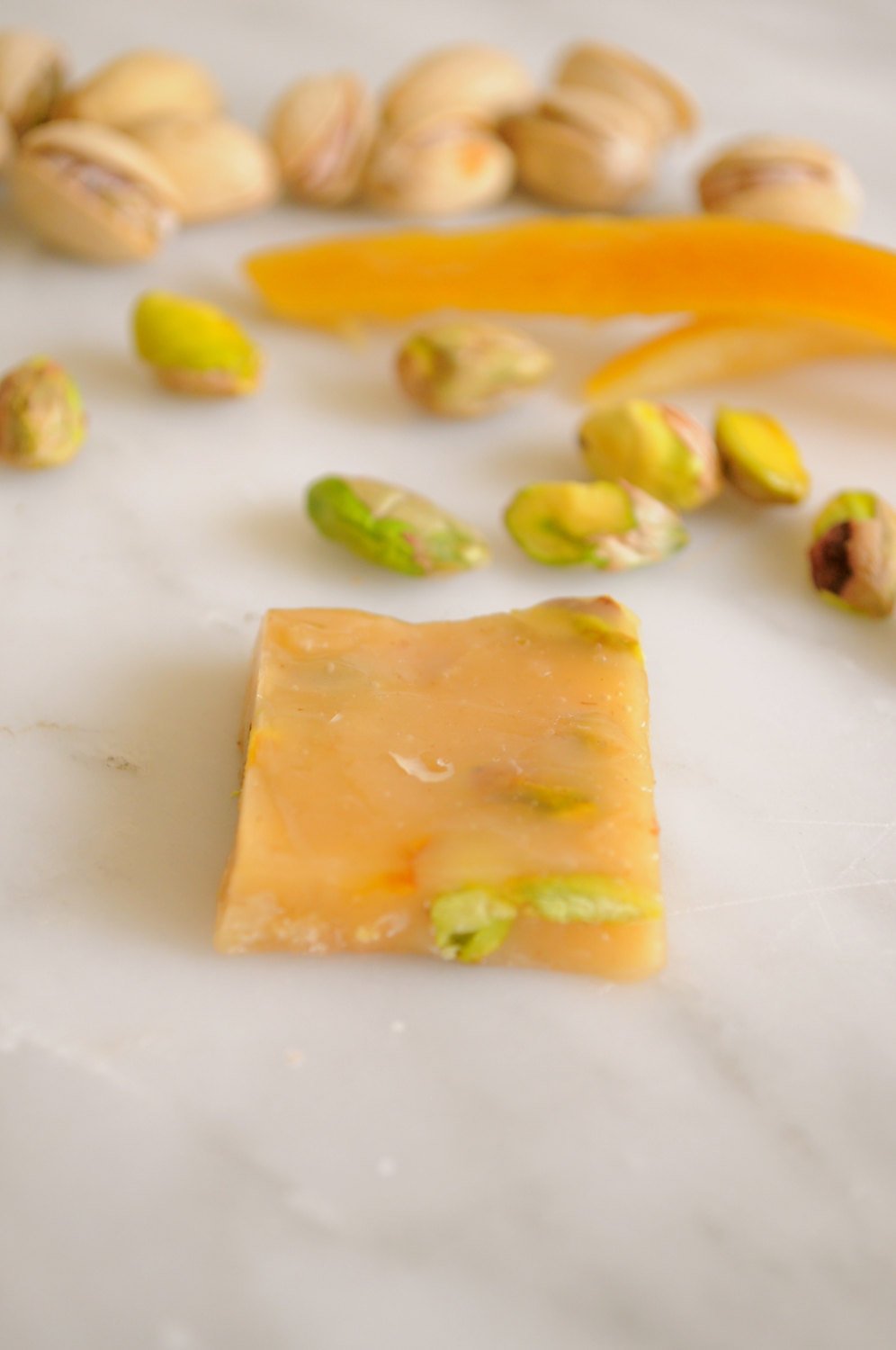 Pistachio Orange-Caramels-ZAM ARTISAN CHOCOLATES