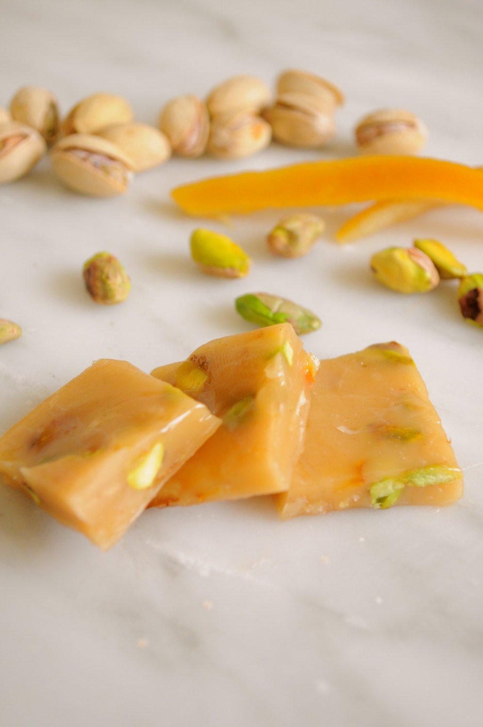 Pistachio Orange-Caramels-ZAM ARTISAN CHOCOLATES